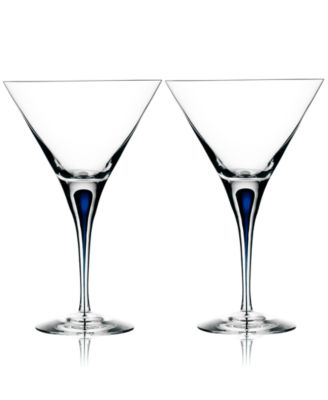 Set of 2 Intermezzo Blue Martini Glasses image