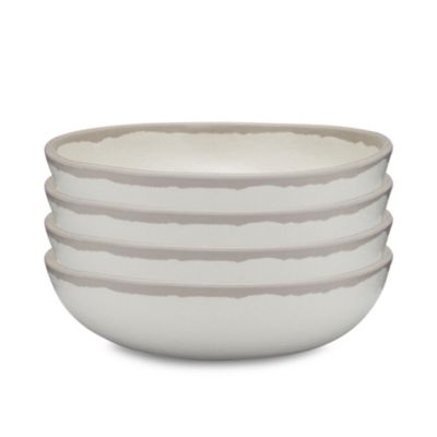 Q Squared - Potter Stone 6.5" Melaboo 4-Pc. Cereal Bowl Set