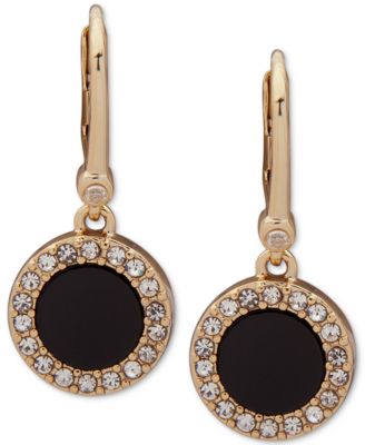 DKNY - Pav&eacute; & Stone Drop Earringsp