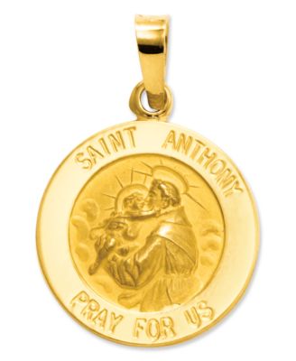 Macy's - 14k Gold Charm, Saint Anthony Medal Charm