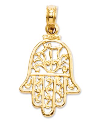 Macy's - 14k Gold Charm, Hamsa Charm