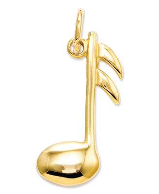 Macy's - 14k Gold Charm, Musical Note Charm