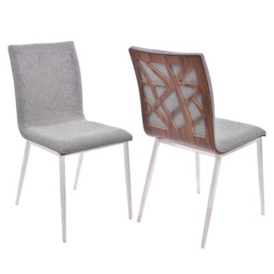 Armen Living - Crystal Dining Chair (Set of 2), Quick Ship