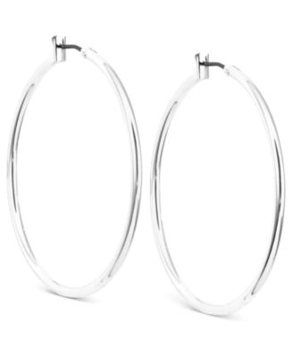 Anne Klein - Silver-Tone Hoop Earrings