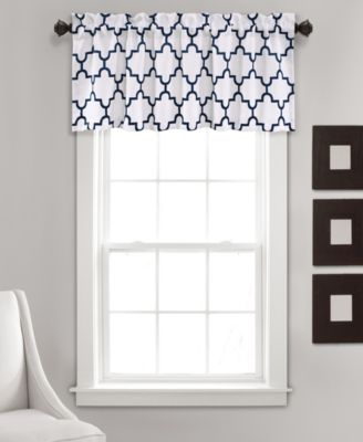 Lush Décor - Bellagio 18" x 52" Geometric Print Valance