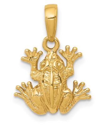 Macy's - Frog Pendant in 14k Yellow Gold