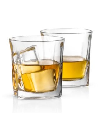 JoyJolt Luna Old Fashioned Whiskey Glasses Set of 2 image