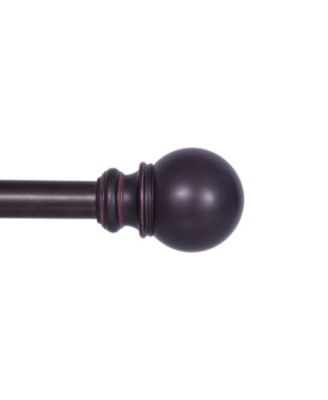 Kenney - Bryce 3/4" Standard Decorative Window Curtain Rod 66-120" Bronze