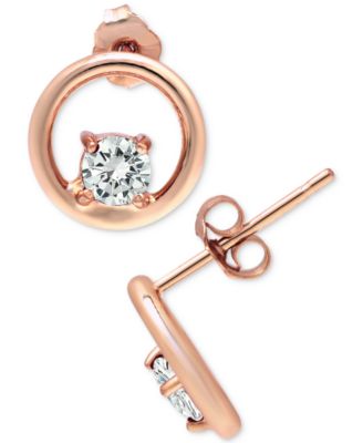 Giani Bernini - Cubic Zirconia Circle Stud Earrings