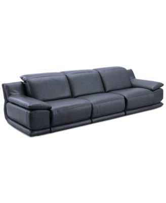 Furniture - Daisley 3-Pc. Leather Sofa with 2 Power Recliners