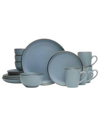 Pfaltzgraff - Hadlee Blue 16 Piece Dinnerware Set
