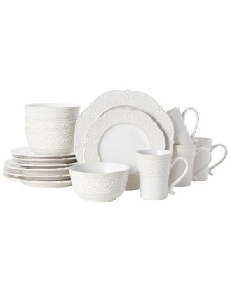Pfaltzgraff - Abby White 16 Piece Dinnerware Set
