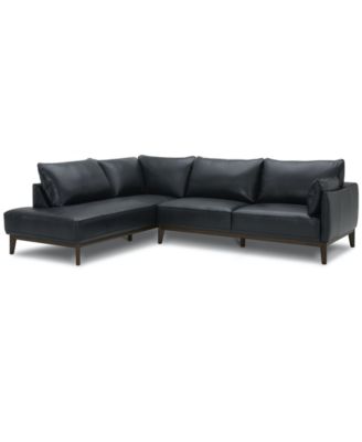 Furniture - Jollene Leather 2-Pc. Sectional with Chaise