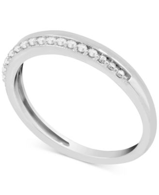 Macy's - Diamond Stacking Band (1/10 ct. t.w.) in Sterling Silver