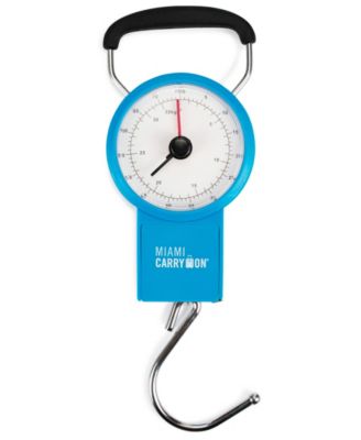 Miami CarryOn - Mechanical Luggage Scale with Tape Measure - 75 Lbs (Black)