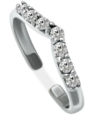 Giani Bernini - Cubic Zirconia Chevron Toe Ring