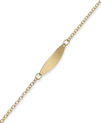 Macy's - Children's Identification Bracelet in 14k Gold