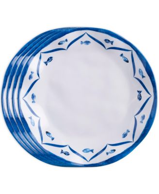 Melamine Sardinia 10.5" Dinner Plates, Set of 4 image
