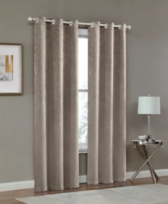 Dainty Home - Day to Night Times Square Blackout  Grommet Curtain Panel Pair, 38"x84"