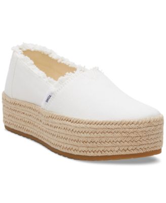 TOMS - Women's Valencia Canvas Platform Espadrilles