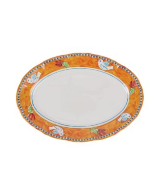 Melamine Campagna Uccello Oval Platter image