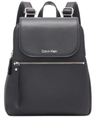 Calvin Klein - Garnet Faux Leather Small Backpack