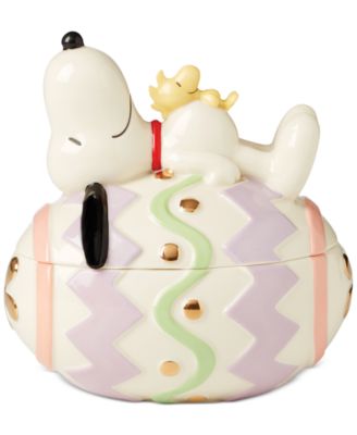 Peanuts Snoopy & Woodstock Covered Candy Dish image
