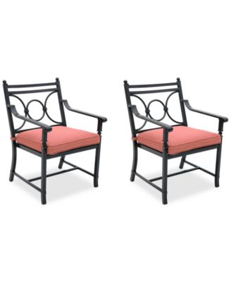 Wythburn Mix and Match Scroll Outdoor Dining Chairs, Set of 2, Created for Macy's image