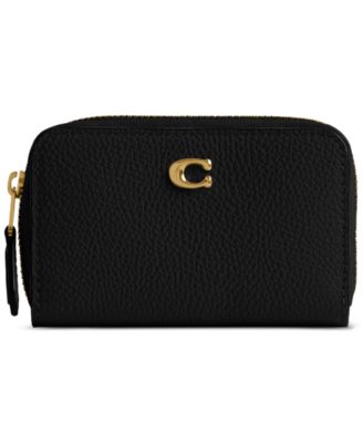 COACH - Essential Leather Zip Around Card Case