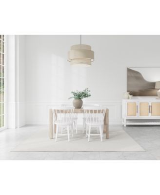 Furniture - Catriona 5pc Dining Set (Rectangular Dining Table & 4 Wood Side Chairs)