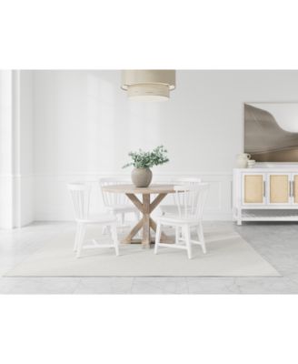 CLOSEOUT! Catriona 5pc Dining Set (Round Dining Table & 4 Wood Side Chairs) image