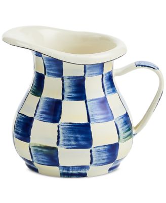 MacKenzie-Childs - Royal Check Enameled Steel Creamer