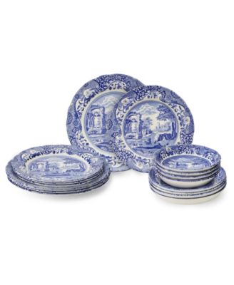 Blue Italian 16 Pc. Dinnerware Set, Service for 4 image
