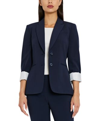 Tahari ASL - Notched Two-Button Blazer