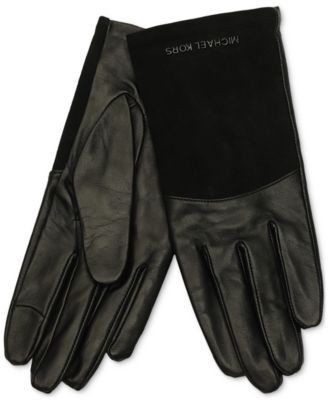 Michael Kors - Women's Suede & Leather Tech Gloves
