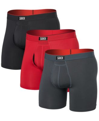SAXX - Men's Multi-Sport 3-Pk. Solid Mesh Boxer Briefs