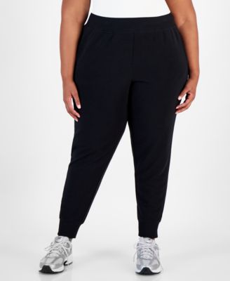 ID Ideology - Plus Size Ottoman Jogger Pants, Created for Macy's