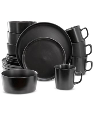 Elama - Luxmatte 16-Pc. Dinnerware Set, Service for 4