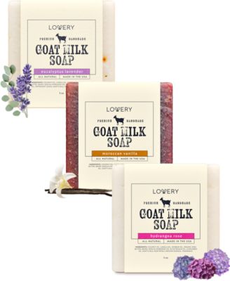 Lovery - 3-Pc. Goat Milk Soap Bars Set
