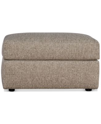 CLOSEOUT! Tilmar Fabric Ottoman, Exclusively at Macy's image