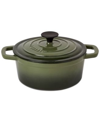 Smith and Clark - Green Gradient 3-Quart Enameled Cast Iron Dutch Oven