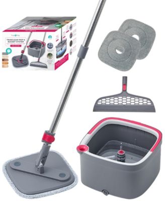 True & Tidy - Mop, Silicone Sweeper & Bucket Cleaning System