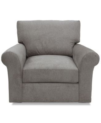 Reiter Fabric Swivel Arm Chair, Exclusively at Macy's image