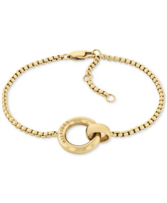 Tommy Hilfiger - Gold-Tone Circle Pendant Bracelet