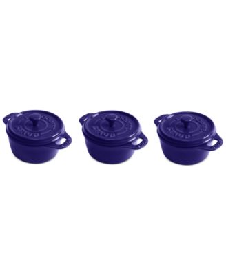 Staub - 3-Pc. Ceramic Mini Cocotte Set