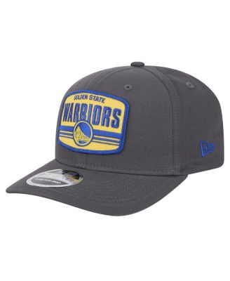 New Era - Men's  Graphite Golden State Warriors Team Elevated Patch 9SEVENTY Adjustable Hat