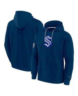 Fanatics - Men's Deep Sea Blue Seattle Kraken Elements Pace Pullover Hoodie