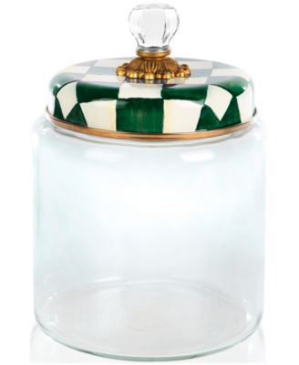 MacKenzie-Childs - Emerald Check Large Kitchen Canister