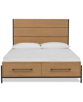 Furniture - Linstead Queen Panel Storage Bed