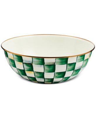 MacKenzie-Childs - Emerald Check Everyday Bowl, Extra Large